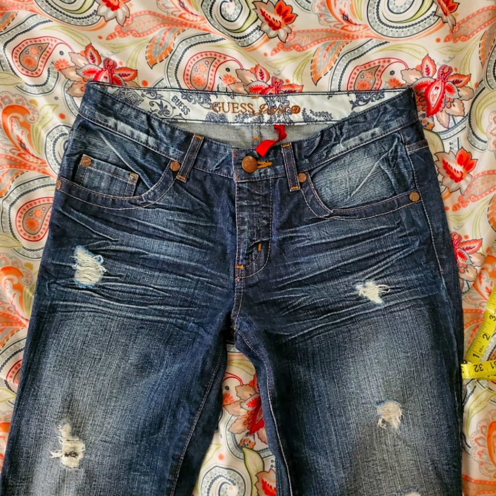 Guess ripped jeans